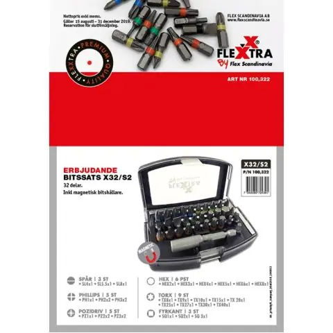Flexxtra 100322 Bitssats Nyhet